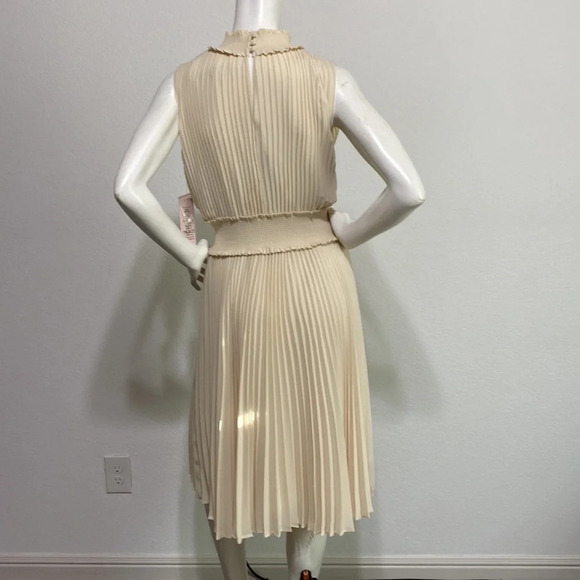 Nanette Lepore Smocked Sleeveless Midi Dress - Picture 4 of 8